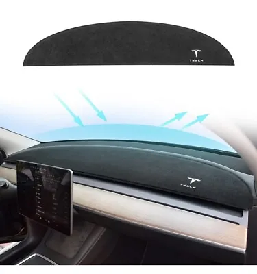 MASHA Dashboard Cover For Tesla Model 3/Y Flannel Dashboard Pad Dash Mat • $19.98