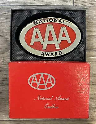 Vintage AAA National Award Bumper Topper License Plate Topper Accessory Badge  • $89.10