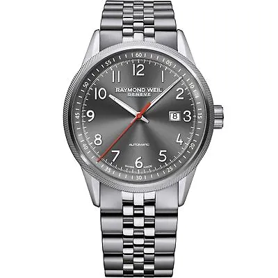 Raymond Weil 2734-ST-05600 Men's Freelancer Grey Dial Automatic Watch • $617.52