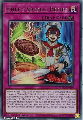 YuGiOh Chef's Special Recipe WISU-EN040 Rare 1st Edition • £1.19