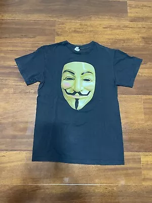 Vintage 2011 V For Vendetta Movie DC Comics Promo Black Shirt Men's Small • $5