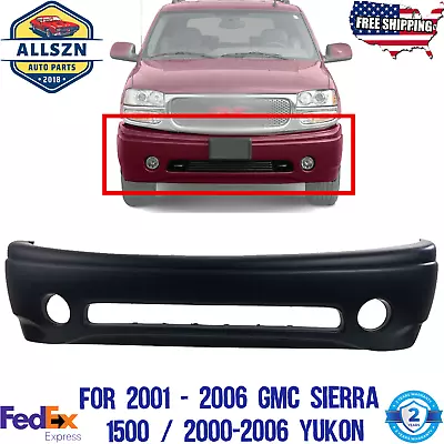 Front Bumper Cover Primed Fits For 2001 - 2006 GMC SIERRA 1500 / 2000-2006 YUKON • $170.61