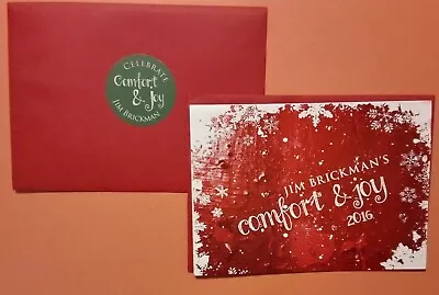 Lot Of 2 Jim Brickman-2016 - Comfort & Joy: Concert Christmas Cards • $19.99