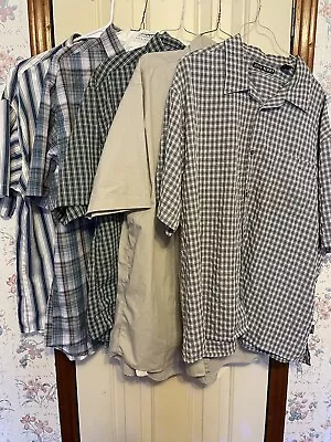 Men's Xl Short Sleeve Dress Shirts Lot Of 4 • $20