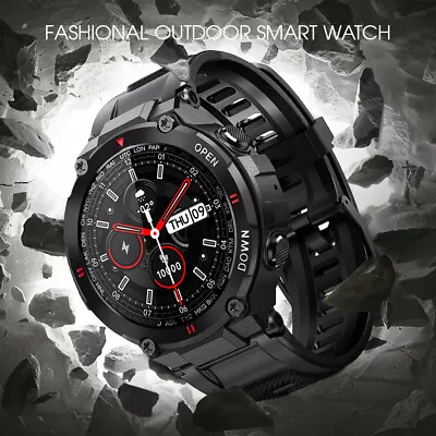 $50.99 • Buy Men Waterproof Smart Watch Heart Rate Monitor Fitness Tracker For Android IPhone