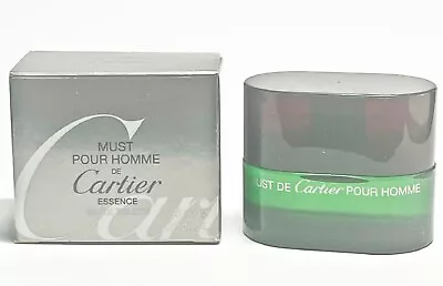 MUST DE CARTIER ESSENCE * Cartier 0.25 Oz / 7.5 Ml Miniature EDT Men Splash • $27.99