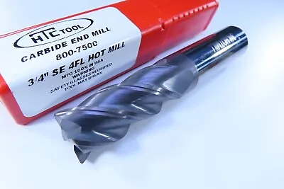 New 3/4  Htc Solid Carbide 4 Flute End Mill Machinist Lathe Milling Cnc Tool Bit • $0.99