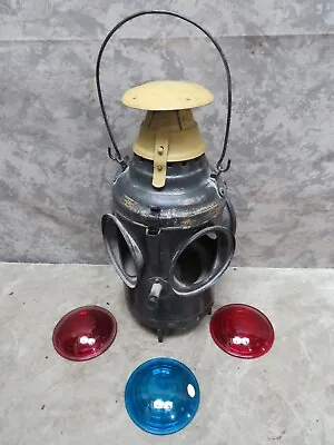 Vintage RAILROAD Dressel Signal Lantern Cast Iron Base Restore Project Or Parts • $165.75