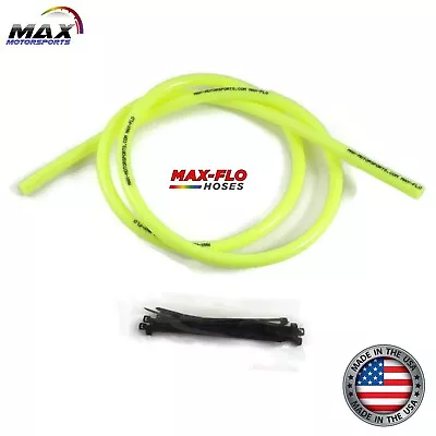 4'ft X 1/4  X 3/8  NEON YELLOW Fuel Line Gas Tube Hose Dirt Bike ATV UTV • $10.95