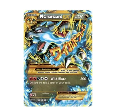 MEGA M Charizard EX 69/106 Gold Secret Rare 2014 XY Flashfire Pokemon TCG Card • $150