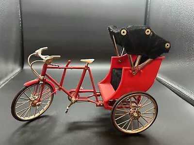 Vintage Diecast 3 Wheel Rickshaw Retro Tricycle Display Figure • £29.14