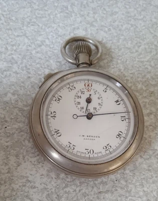£55 • Buy Antique / Vintage Pocket Stopwatch / Stop Watch - J.w. Benson - Working 2