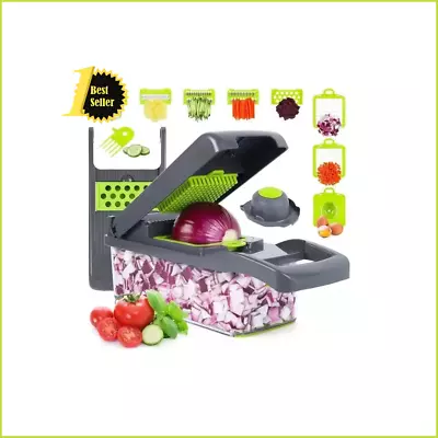 15-In-1 Vegetable Fruit Chopper Cutter Food Onion Veggie Dicer Slicer Kitchen • $17.25