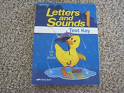 A Beka Book Letters And Sounds 1 Test Key • $7