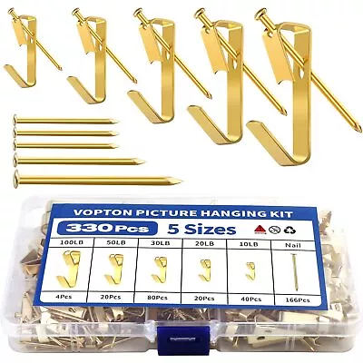 330Pcs Picture Hanging Kit Heavy Duty Picture Hangers For Drywall • $9.22
