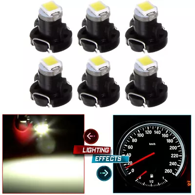 6x White T3 Neo Wedge LED Bulbs A/C Climate Control Instrument Cluster Lights • $8.36