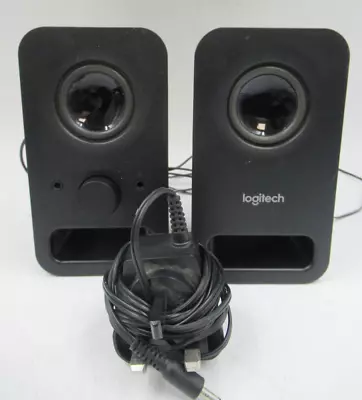 Logitech Z150 Stereo Speakers Black T2060 E368 • £9.99