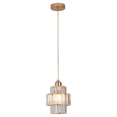 Modern Crystal Chandelier Pendant Ceiling Light Hanging Fixture Dining Room • £28.99