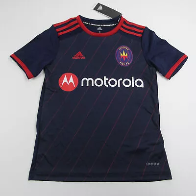 Chicago Fire FC Adidas Game Jersey - Soccer Youth Navy/Red New • $15.75