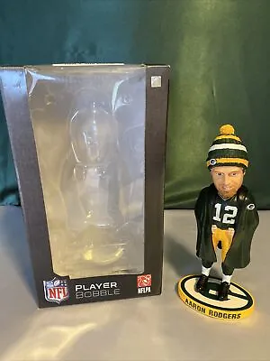 Aaron Rodgers Sideline Coat Stocking Cap Bobblehead #/500 Green Bay Packers  • $124.99