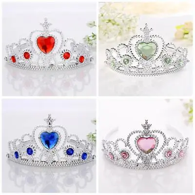 Kids Girls Child Party Wedding Prom Crystal Tiara Princess Crown Headband Gifts • £1.19
