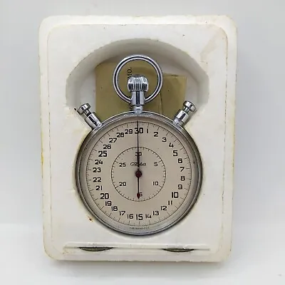 £102 • Buy ⭐ VINTAGE Soviet Pocket Stopwatch SLAVA Chronometer Mechanical 5498 With Box+doc