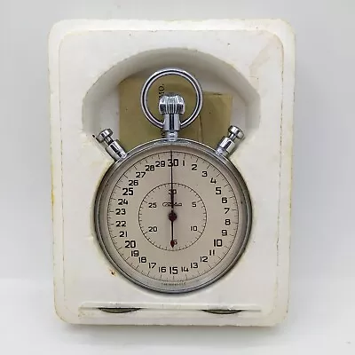 £84 • Buy ⭐ VINTAGE Soviet Pocket Stopwatch SLAVA Chronometer Mechanical 5498 With Box+doc