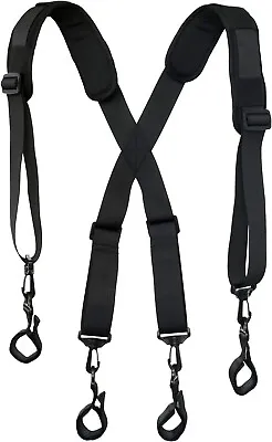 Strong Tool Belt Suspenders Heavy Duty Work For Men With Loop Clips Attachment • $21.79