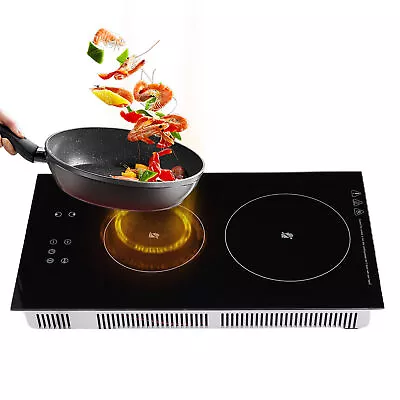 Induction Cooktop 2 Burner Electric Cooktop Induction Cooker Touch Screen 110V • $117