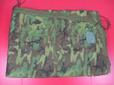 Vietnam US Army ERDL Camouflage Poncho Liner - Center Seam - Dtd 1972 - XLNT • $109.99