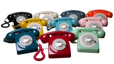 Rotary Dial Telephone Vintage Style Retro Phone Corded Landline - GPO 746 • £49.99