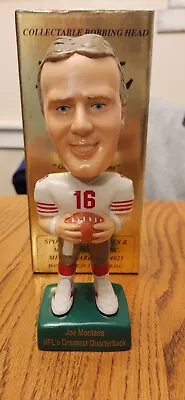 $125 • Buy 1997 Sam Joe Montana Bobblehead San Francisco 49'ers White Jersey Of 2500