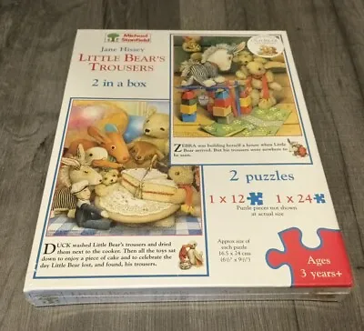 Jane Hissey Old Bear Little Bears Trousers Jigsaw Puzzles Sealed • £34.99