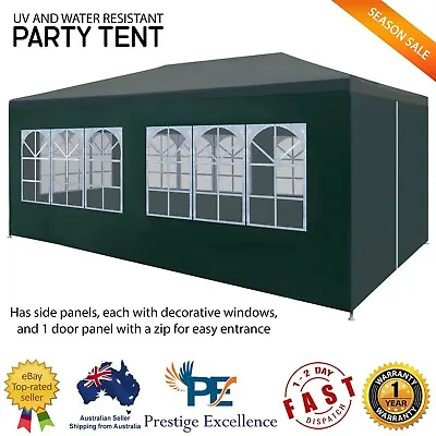 $129.68 • Buy Wedding Party Tent Outdoor Gazebo Side Panels Steel Frame Sunshade Marquee 3x6m
