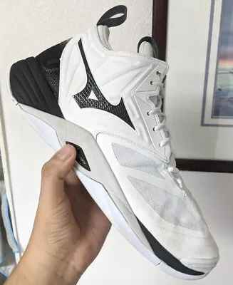 MIZUNO Volleyball  WAVE MOMENTUM 2 MID V1GA2117 09 White / Black Men's Size 12 • $55