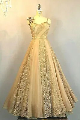 Antique Original Sophie Original Lace Gown By Sophie Gimbel Saks Fifth Avenue • $495