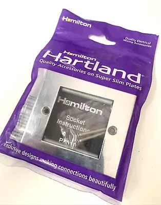 Hamilton Hartland 77EURO2 EuroFix Bright Chrome Two Euro Module On Single Plate • £7.99