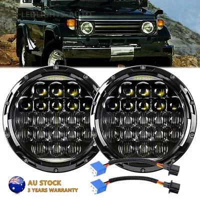 2x 7  LED Headlights W/DRL For Toyota Landcruiser HZJ75 60 70 73 75 78 79 Series • $92.99