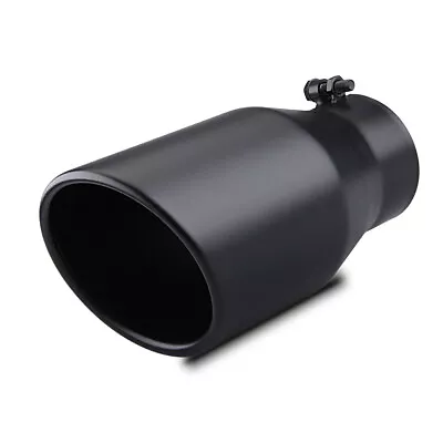 4  Inlet 6  Outlet 12inch Long Truck Diesel Bolt On Exhaust Tip Stainless Steel • $41