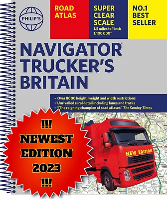 Cpc Training Course MUST HAVE PROFESSIONAL Lgv Hgv Lorry DRIVER 2023 Road Atlas • £29.94