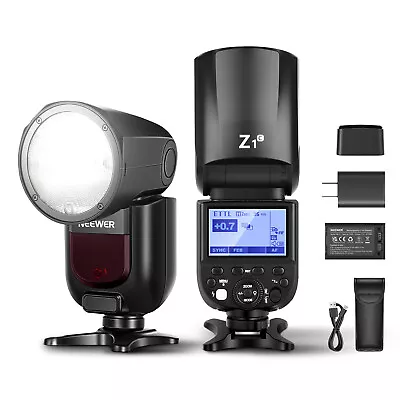 Neewer Z1-C 2.4G Wireless Round Head Flash Speedlite For Canon DSLR Cameras • $189.99