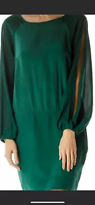 Nicole Miller Women's Dress Green Size Med • $50