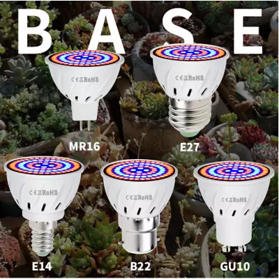 £3.45 • Buy 4/8x Led Plant Grow Light Bulb , E27, E14  GU10 Spectrum Hydroponic Grow Light 