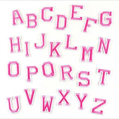 £4.16 • Buy 26 Alphabet Iron On Sewing Parches 3D Letters English Patches Mixed Embroidered