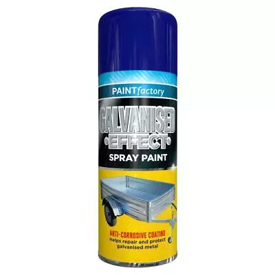 Galvanised Effect Spray Paint 400ml Repair Protect Metal Anti Corrosive Coat • £6.79