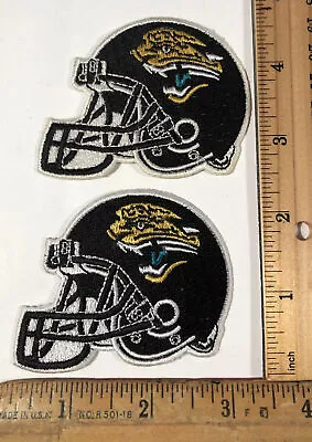 Vintage Lot Of 2 Jacksonville Jaguars Iron On Helmet Logo Patches NFL Football • $5.25