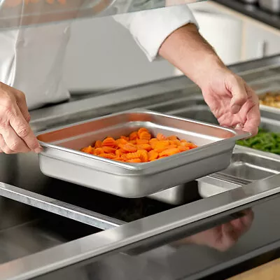 Food Pan S/s Half Size Shallow 2 1/2  Deep Steam Table Commercial 24 Guage/nsf • $28.50