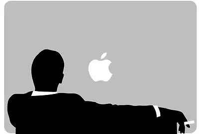 Business Man Smoking Outline MacBook Pro / Air 17 Inch Vinyl Decal Sticker • $7.99