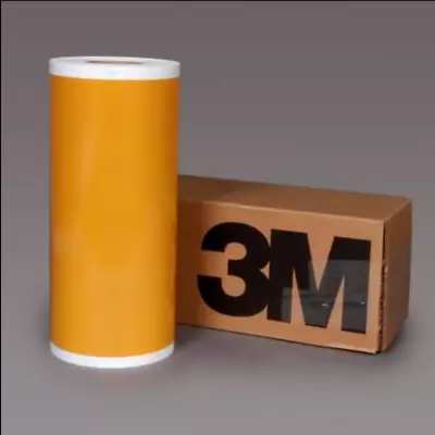 24   X  12  Yellow 3M Reflective Roll  Vinyl Adhesive Cutter Sign 7 Years • $11.95