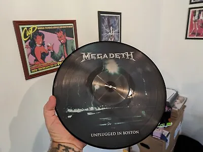 MEGADETH UNPLUGGED IN BOSTON Picture Disc LP Only 750 Made Dave Mustaine • $26.99